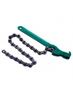 Tradineur - Cadena para tubos de 210 mm - Fabricado en Acero Templado - Diseño ergonómico - Ideal como herramienta de fontanería
