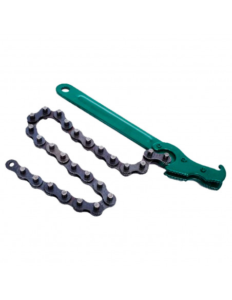 Tradineur - Cadena para tubos de 210 mm - Fabricado en Acero Templado - Diseño ergonómico - Ideal como herramienta de fontanería