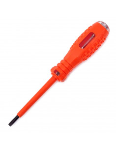 Tradineur - Destornillador buscapolos - Diseño ergonómico - Detección de 110 a 500 V - longitud de 16 cm