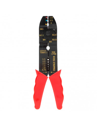 Tradineur - Alicante Pelacable 8" - Fabricado en acero - Diseño ergonómico - Perfecto para proyectos de bricolaje, reparaciones