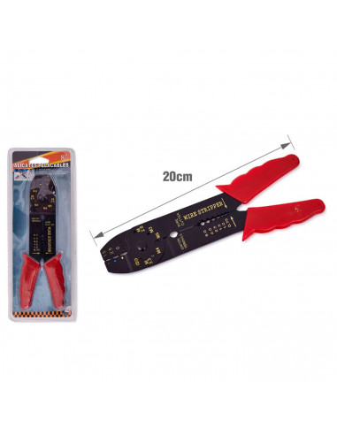 Tradineur - Alicante Pelacable 8" - Fabricado en acero - Diseño ergonómico - Perfecto para proyectos de bricolaje, reparaciones
