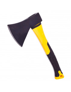 Tradineur - Hacha con mango de plástico - Diseño ergonómico - Ideal para realizar tus tareas de jardinería y trabajos en exterio