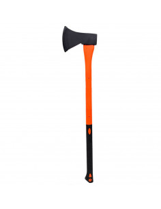 Tradineur - Hacha con mango de plástico y diseño ergonómico - Ideal para realizar tus tareas de jardinería y trabajos en exterio