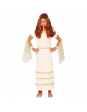 Tradineur - Disfraz de diosas griega infantil - Incluye vestido y velo de mano - Ideal como disfraz de Arde Lucus, Halloween, ca