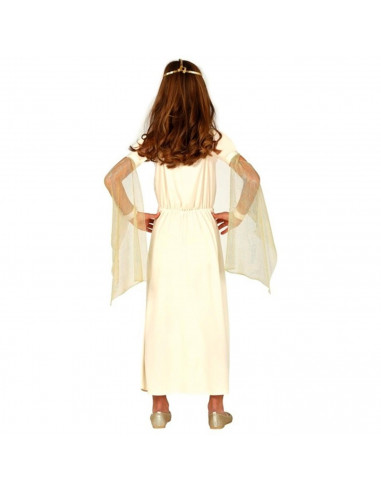Tradineur - Disfraz de diosas griega infantil - Incluye vestido y velo de mano - Ideal como disfraz de Arde Lucus, Halloween, ca