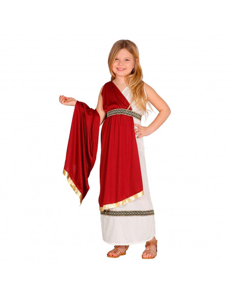 Tradineur - Disfraz Romana Infantil, fibra sintética, incluye túnica y capa, carnaval, arde lucus, halloween, cosplay, fiestas, Tradineur - Disfraz Romana Infantil, fibra sintética, incluye túnica y capa, carnaval, arde lucus, halloween, cosplay, fiestas,