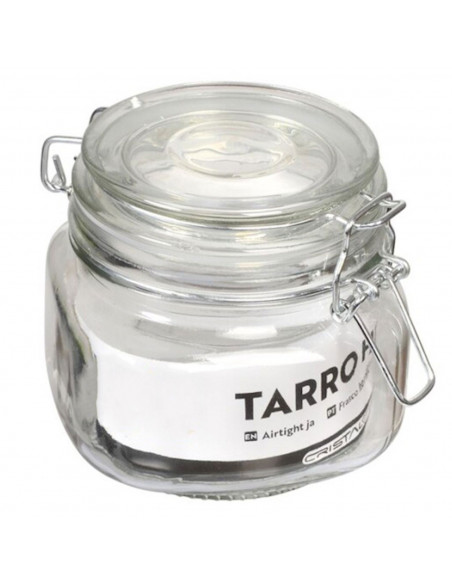 Tarro de cristal hermético, bote de cristal con tapa a cierre de palanca, 500ml, almacenamiento para alimentos, 10 x 11 x 11 cm