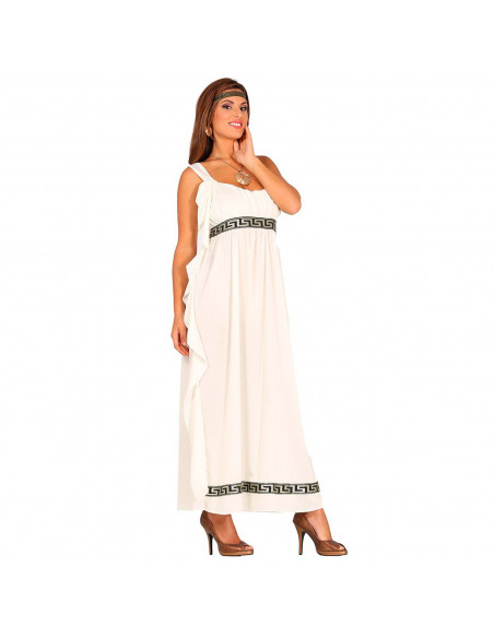 Tradineur - Disfraz de Diosa del Olimpo Adulto, fibra sintética, Incluye Vestido y cinta para la cabeza, carnaval, Arde Lucus, H
