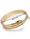 Tradineur - Brazalete de serpiente metálico, pulsera decorativa, complemento para disfraz de Cleopatra, faraona egipcia, carnava