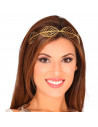 Tradineur - Diadema de hojas metálica, tiara decorativa, complemento para disfraz de romana, diosa griega, carnaval, Halloween,