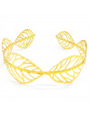 Tradineur - Diadema de hojas metálica, tiara decorativa, complemento para disfraz de romana, diosa griega, carnaval, Halloween,