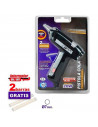 Tradineur - Pistola de silicona caliente 20W, modelo Miniglue Gun Plus, pistola de pegamento, encolar, incluye 2 barras de silic