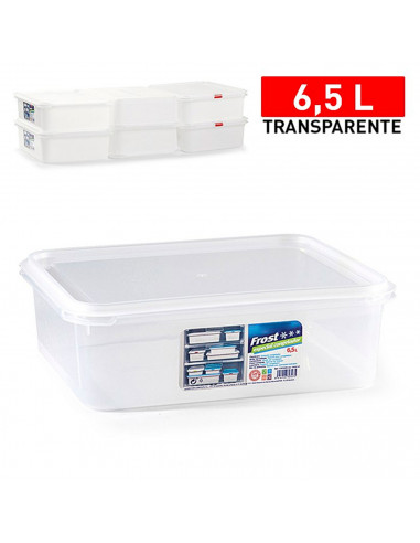 Tradineur - Fiambrera modelo N.º 7 - Fabricado en plástico - Capacidad de 6,5 Litros - Apta para microondas y lavavajillas - 10,