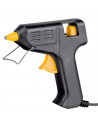 Tradineur - Pistola de silicona caliente 20W, modelo Miniglue Gun, pistola de pegamento, encolar, incluye 2 barras de silicona y