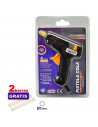 Tradineur - Pistola de silicona caliente 20W, modelo Miniglue Gun, pistola de pegamento, encolar, incluye 2 barras de silicona y