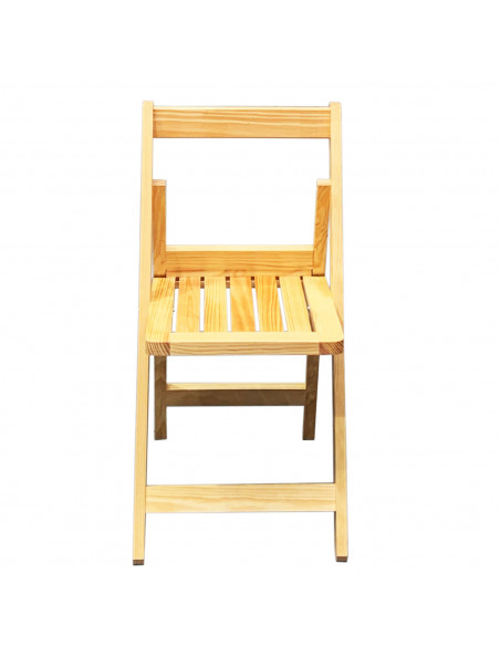 Artema - Silla de madera plegable barnizada de 79 x 39 x 51 cm. Asiento de madera plegable con diseño clásico y elegante. Silla