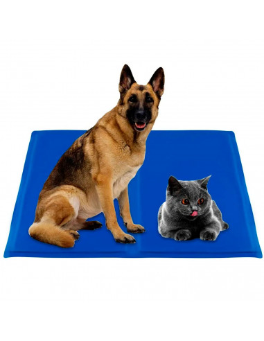 Tradineur - Alfombra auto refrigerante para perros y gatos, alfombrilla refrescante para mascotas, impermeable, gel duradero, no