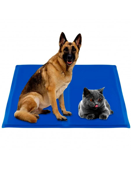 Tradineur - Alfombra auto refrigerante para perros y gatos, alfombrilla refrescante para mascotas, impermeable, gel duradero, no