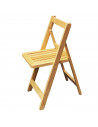 Artema - Silla de madera plegable barnizada de 79 x 39 x 51 cm. Asiento de madera plegable con diseño clásico y elegante. Silla