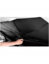 Tradineur - Parasol para coches con mango - Fabricado en Tela/Hierro - Tamaño universal, apto para todos los coches - 79 x 140 c