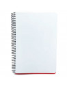 Tradineur - Cuaderno A4 con hojas en blanco, lisas, encuadernación de espiral y tapa dura, libreta tamaño folio, bloc de notas c