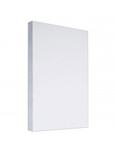 Tradineur - Lienzo preestirado grueso en blanco, pintar, 100% algodón, listones de madera, apto para todo tipo de pinturas, óleo