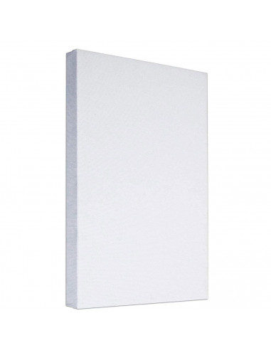 Tradineur - Lienzo preestirado grueso en blanco, pintar, 100% algodón, listones de madera, apto para todo tipo de pinturas, óleo