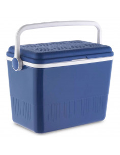 Tradineur - Nevera rígida portátil con asa, polipropileno, 11 horas de frío, porta alimentos y bebidas para playa, acampada, pic