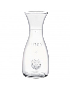 Tradineur - Decantador de cristal con boca ancha, botella, recipiente sin tapón para bebidas, vino, leche, batidos, zumos, salsa