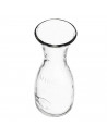 Tradineur - Decantador de cristal con boca ancha, botella, recipiente sin tapón para bebidas, vino, leche, batidos, zumos, salsa