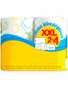 Tradineur - Pack de 2 rollos de papel de cocina decorado XXL, doble capa, máxima absorción, suave, multiusos, limpieza, papel 10