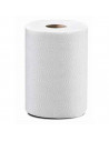 Tradineur - Rollo de papel de cocina blanco XXL, doble capa, máxima absorción, 120 hojas, suave, multiusos, limpieza, papel 100%