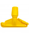 Tradineur - Pinza de plástico para fregona industrial, válida para mangos de hasta 2,5 cm de diámetro, limpieza del hogar, negoc