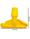 Tradineur - Pinza de plástico para fregona industrial, válida para mangos de hasta 2,5 cm de diámetro, limpieza del hogar, negoc