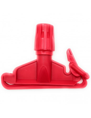 Tradineur - Pinza de plástico para fregona industrial, apta para mangos de hasta 2,5 cm de diámetro, limpieza del hogar, negocio