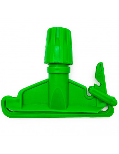Tradineur - Pinza para fregona industrial de plástico, apta para mangos de hasta 2,5 cm de diámetro, limpieza del hogar, negocio