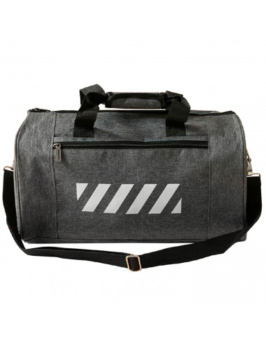 Tradineur - Bolsa de viaje de tela con correa de hombro y asas, bolsillos con cremallera, plegable, ligera, resistente, deporte,