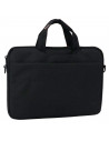 Tradineur - Bolsa para portátil de 11-12 pulgadas, bolso, bandolera, maletín, funda de tela impermeable con asas y correa de hom