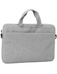 Tradineur - Bolsa para portátil de 11-12 pulgadas, bolso, maletín, bandolera, funda de tela impermeable con asas y correa de hom