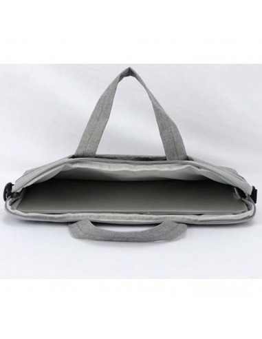 Tradineur - Bolsa para portátil de 11-12 pulgadas, bolso, maletín, bandolera, funda de tela impermeable con asas y correa de hom