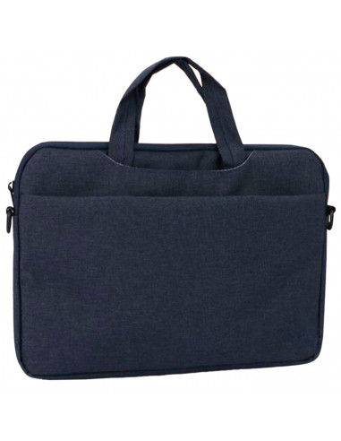 Tradineur - Bolsa para portátil de 11-12 pulgadas, bolso, funda, bandolera, maletín de tela impermeable con asas y correa de hom