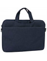Tradineur - Bolsa para portátil de 11-12 pulgadas, bolso, funda, bandolera, maletín de tela impermeable con asas y correa de hom