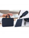 Tradineur - Bolsa para portátil de 11-12 pulgadas, bolso, funda, bandolera, maletín de tela impermeable con asas y correa de hom