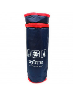 Tradineur - Bolsa térmica porta botellas, bolsa aislante portátil con correa de hombro ajustable, plegable, funda para bebidas,