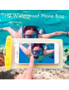 Tradineur - Bolsa estanca móvil universal, funda impermeable con correa para smartphone de hasta 6,7 pulgadas, guardar dinero, t