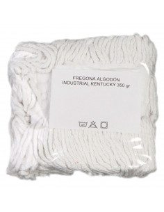 Pamex - Fregona de algodón "kentucky" para uso industrial, de 350 gramos de peso, de 7 x 22 x 19 cm. Mopa para fregar suelos, es