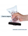 Tradineur - Bolsa estanca universal para móvil, funda impermeable con correa para smartphone de hasta 6,7 pulgadas, guardar dine