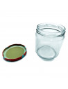 Tradineur - Tarro de vidrio multiusos, bote, frasco facetado con tapa de rosca, guardar mermelada, miel, frutos secos, especias