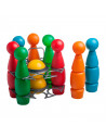 Juego de bolera con 8 bolos y 2 bolas, kit de bolera, set de bolos de 30 x 8 cm