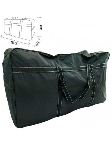 Tradineur - Bolsa de viaje de tela con asas y correa de hombro - Fabricado en Poliéster - bolsillo con cremallera, plegable, lig